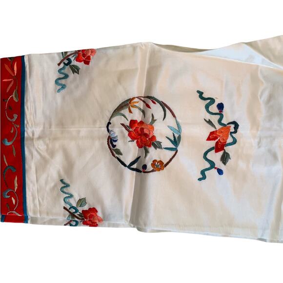 Vintage Satin Authentic Original Oriental Child’s 2 Piece Outfit Embroidered - Picture 5 of 12